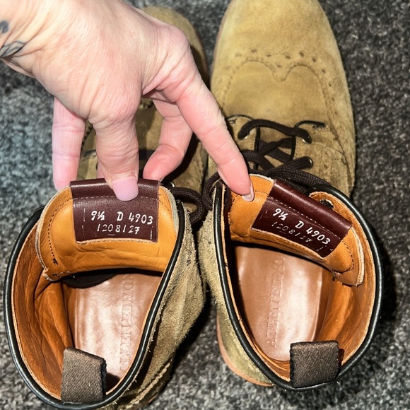 Allen Edmonds Suede Chapmen Boots, Size 9 1/2 - Picture 7 of 12